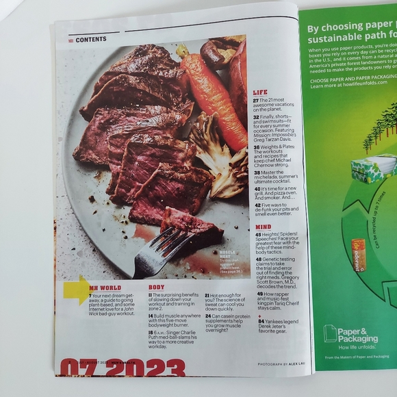 Men's Health July August 2023  Summer of Arnold schwarzenegger Beau Hightower - Picture 4 of 8